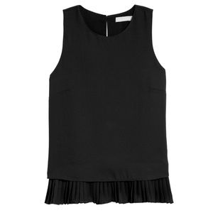 Black Tank Top with ruffles size XS great condition no flaws from Nordstrom.